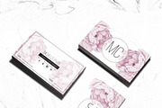 Floral business card template, a Business Card Template by Chic templates (Thumbnail 2 of 3)