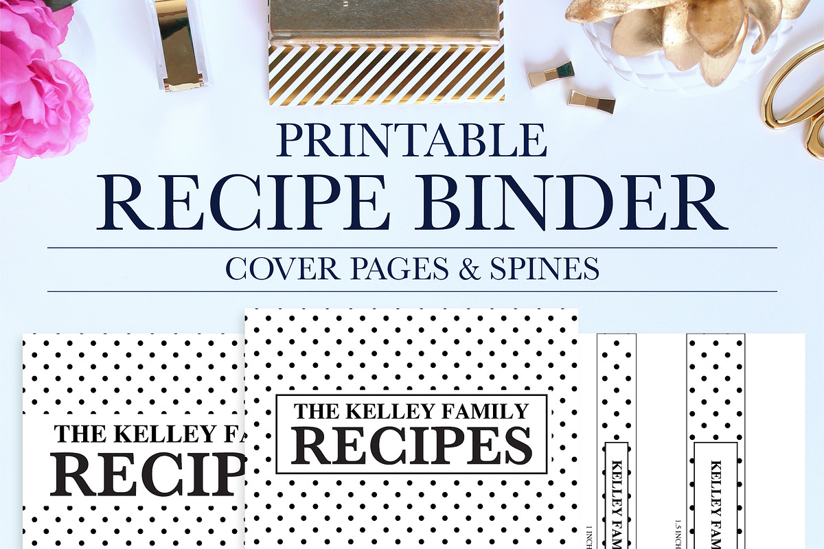 Recipe Binder Printable Kit, a Stationery Template by Jessica Marie Design (Photo 3 of 5)