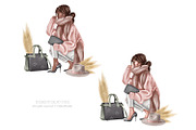Fashion Illustrations, cozy fashion, an Illustration by Collart Studio (Thumbnail 6 of 10)