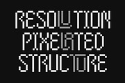 Byte Square Pixel Typeface, a Sans Serif Font by Letterhend Studio (Thumbnail 2 of 12)