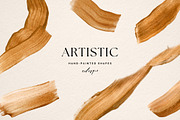 Cream Gold Hand Painted Textures, a Background Graphic by eclosque (Thumbnail 22 of 32)
