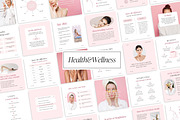 Health & Wellness templates, a Social Media Template by LiliesandBerries (Thumbnail 1 of 21)
