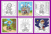 Little Riders Coloring Pages for Kid, a Decorative Illustration by Design Station (Thumbnail 3 of 4)