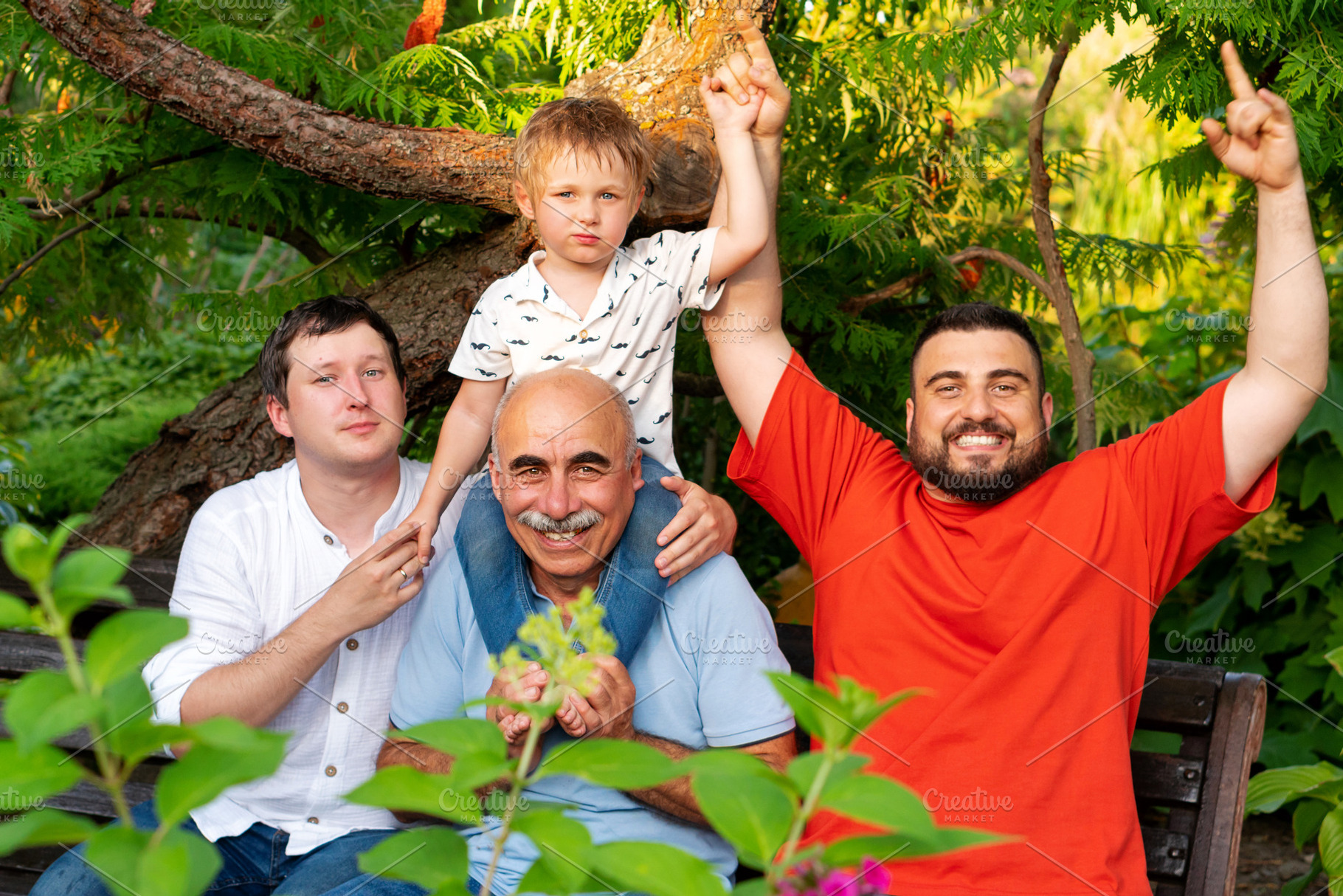 Joyful family cheering together with, a Person Photo by Elena Vagengeim