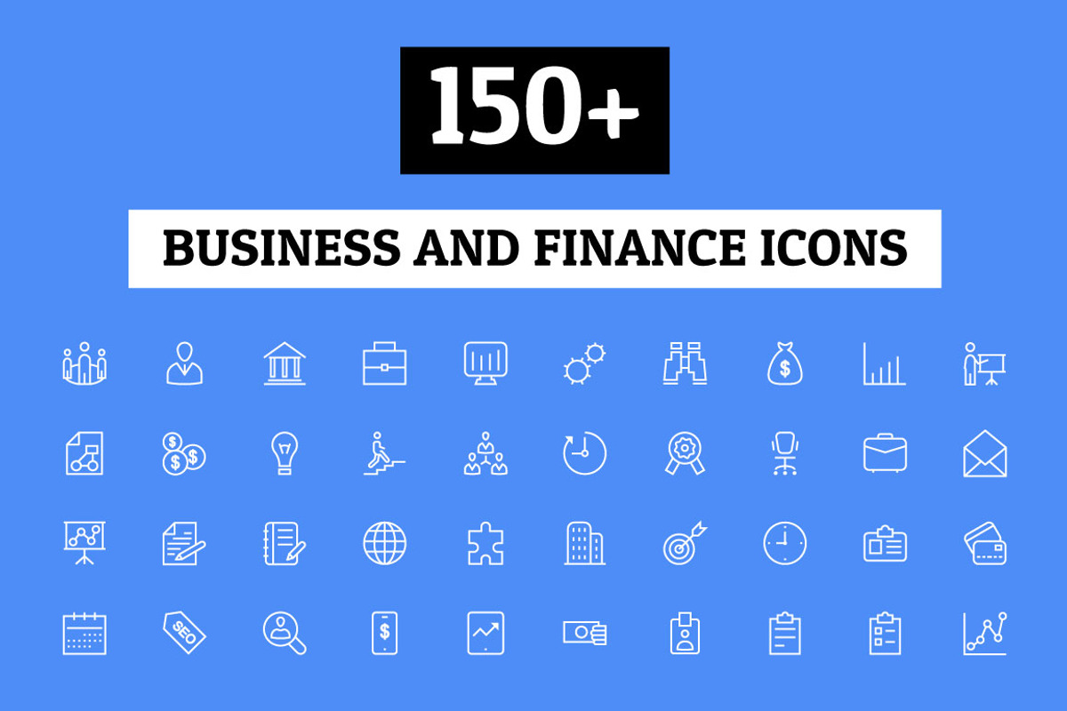 150+ Business and Finance Icons