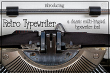 Retro Typewriter - A Classic Font