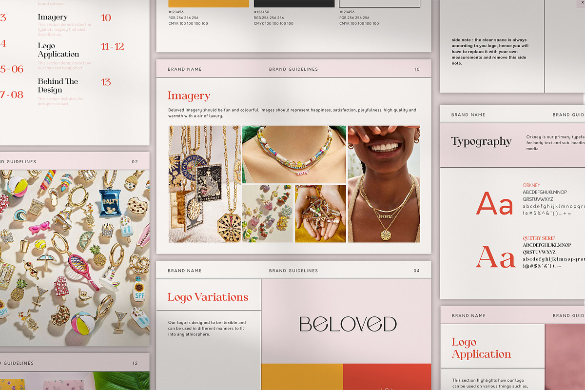 Playful | Brand Guidelines Template, a Branding & Logo Template by Naveera Aftab (Photo 1 of 7)