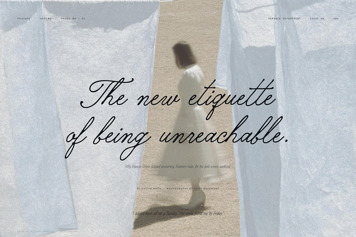 Le Studio Nocturne // Nostalgic Set, a Handwritten Font by PeachCreme (Photo 15 of 17)