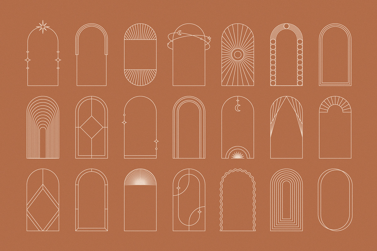 Abstract vector frames and elements, an Object Graphic by Valedi Art (Photo 13 of 16)
