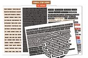 Journal Wordstrip Sentiment Sheets, a Decorative Illustration by Soaring Bird Designs (Thumbnail 1 of 2)