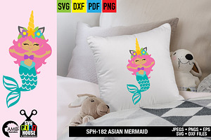 Asian Mermaid Unicorn SPH-182