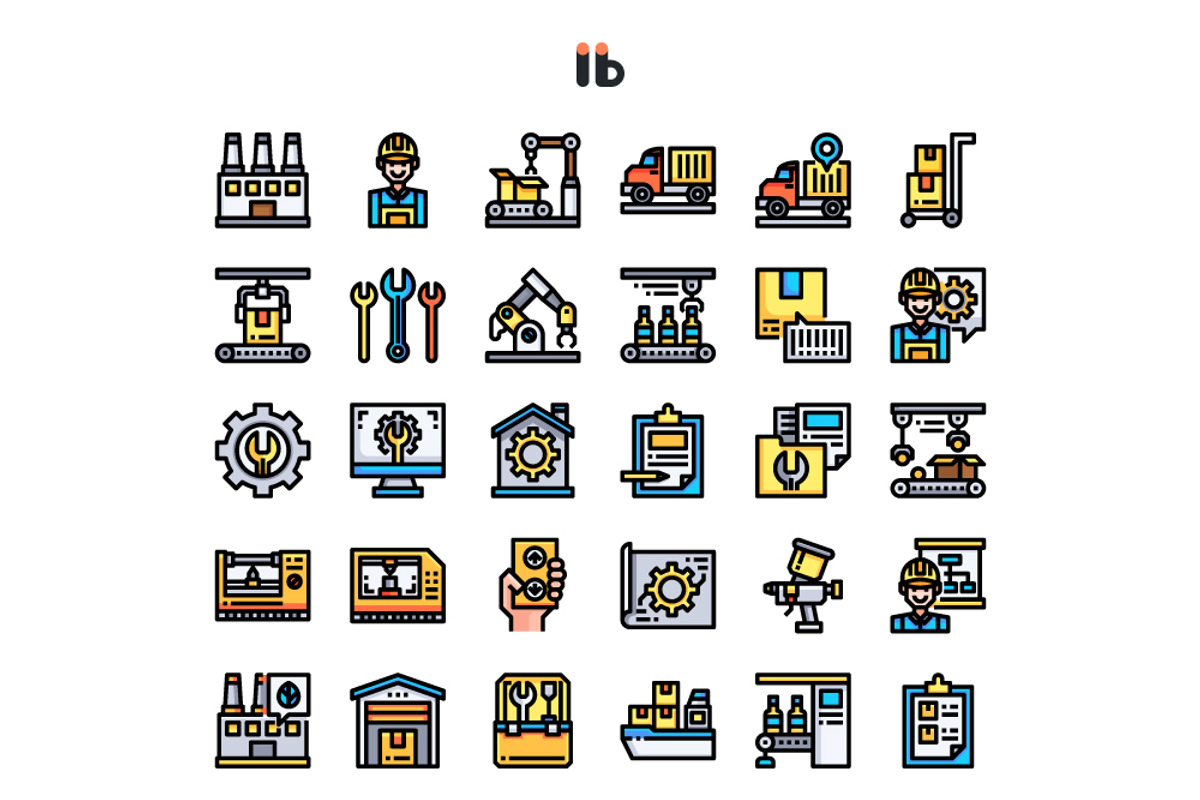 30 Industry and manufacturing, an Icon by libertetstudio (Photo 4 of 6)