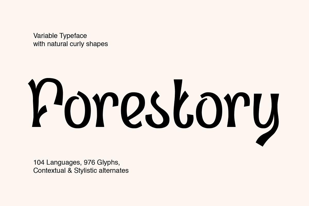Forestory font, a Font by Michael Rafailyk (Photo 1 of 10)