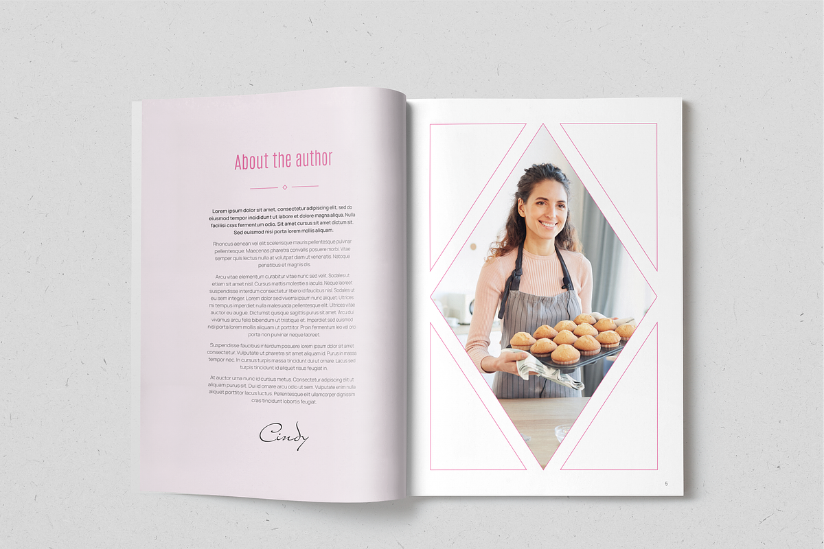 Sweet Heaven Recipe Book, a Magazine Template by SonaGeciova (Photo 3 of 18)