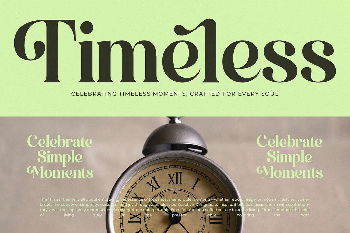 Funky Nights Vintage Modern Serif, a Serif Font by timelesstype.co (Photo 2 of 15)