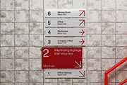 Wall Wayfinding Signage Mockup, an Advertising Mockup by herutage (Thumbnail 3 of 4)