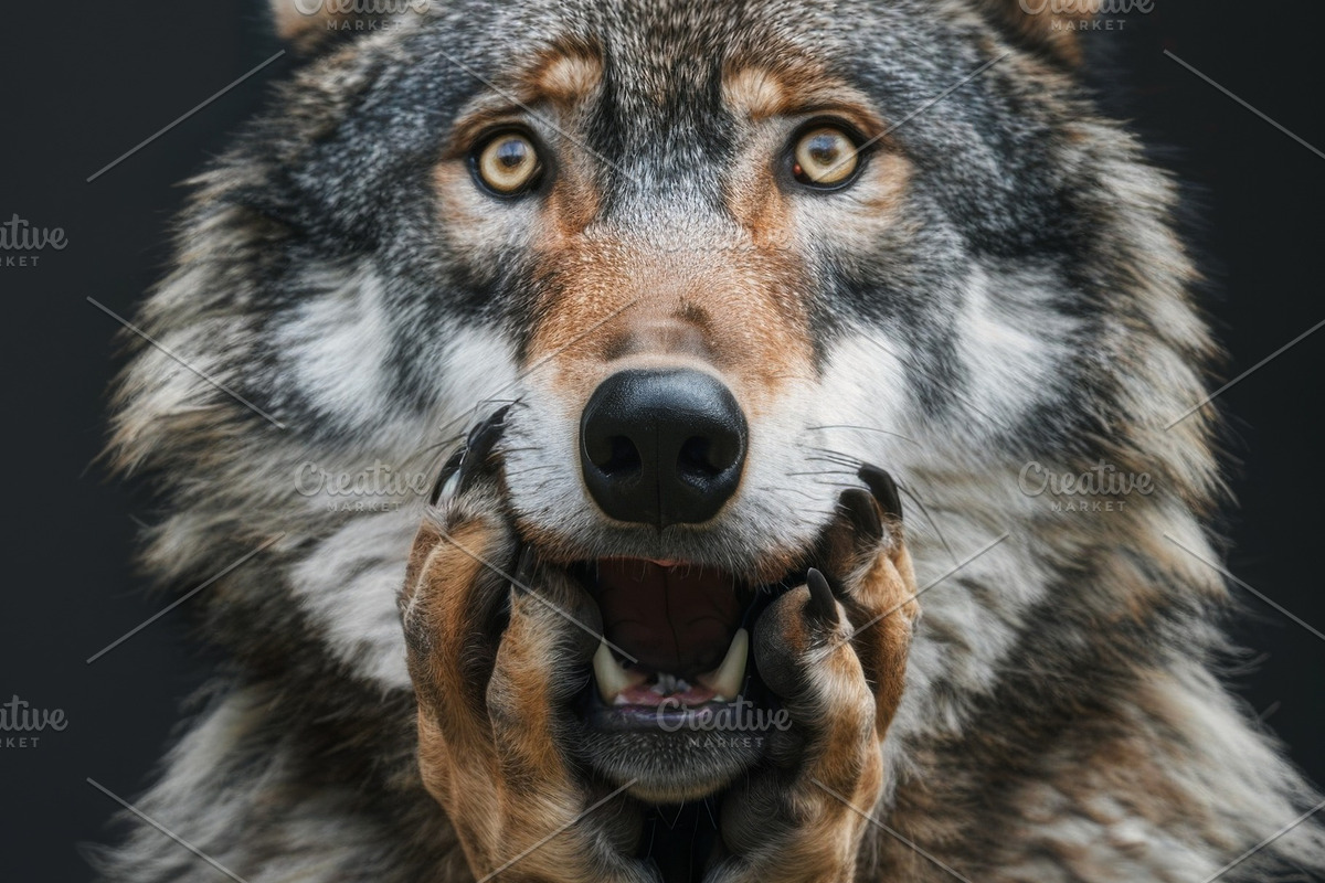 236 surprised animals, an Animal Photo by Handmadefont (Photo 166 of 241)