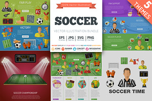 Soccer Themes, a Sport Illustration by TAlex