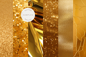 60 Gold&Silver Foil Glitter Textures