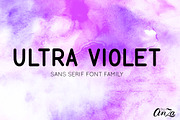 ULTRA VIOLET sans serif font family., a Sans Serif Font by Anna Zakharchenko (Thumbnail 1 of 12)