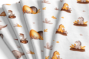 Cute dinosaur - kids collection, an Animal Illustration by Linerisyart (Thumbnail 11 of 15)