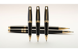 gold luxury gift black ai generated, a Business Photo by pikepicture