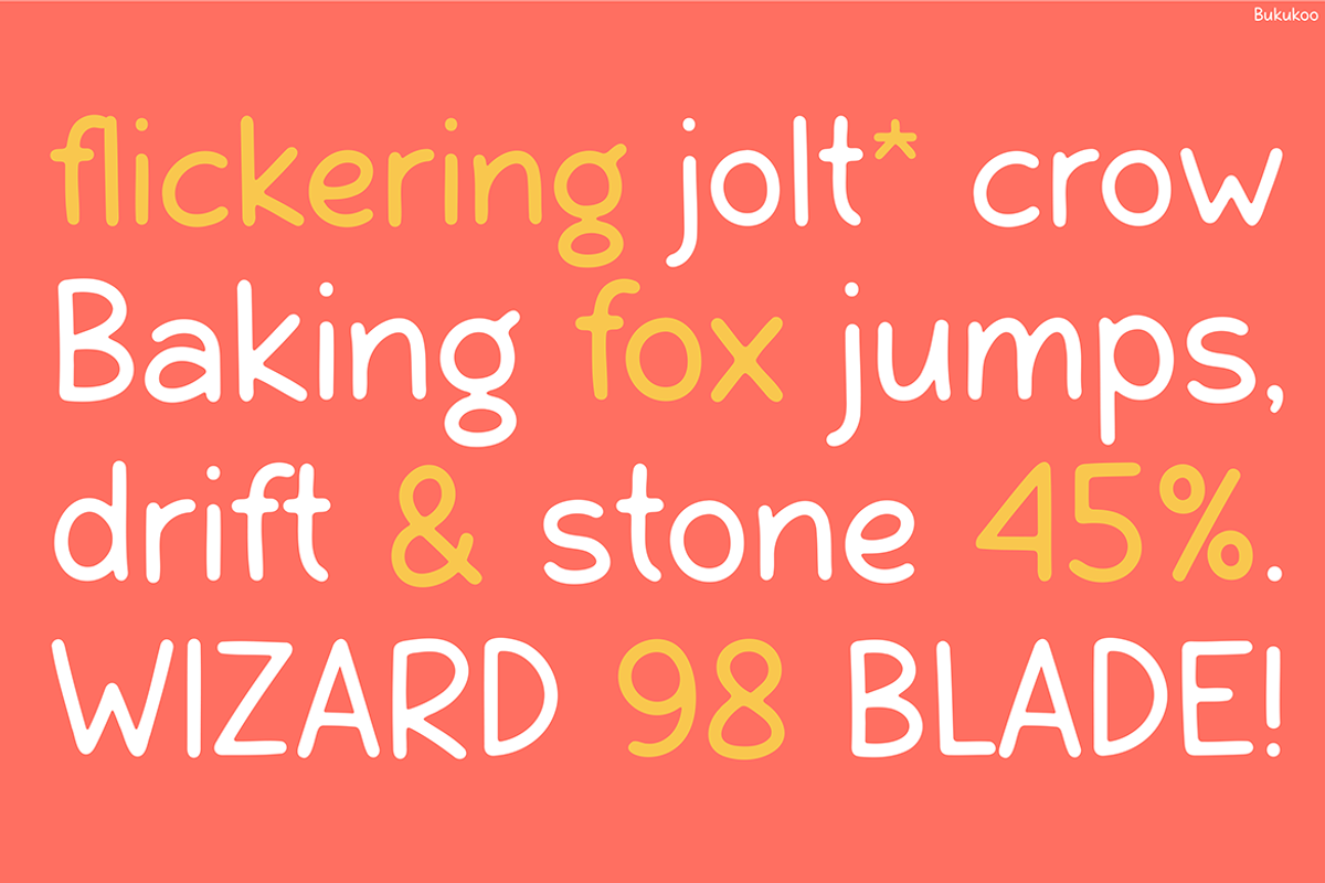 Bukukoo, a Font by Pinisi ART (Photo 3 of 10)