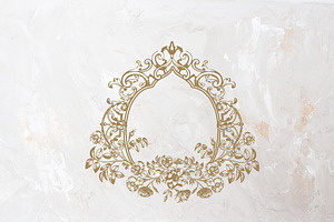 Vintage Roses Wedding Crest