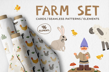 Farm Set – Animals and Gnomes