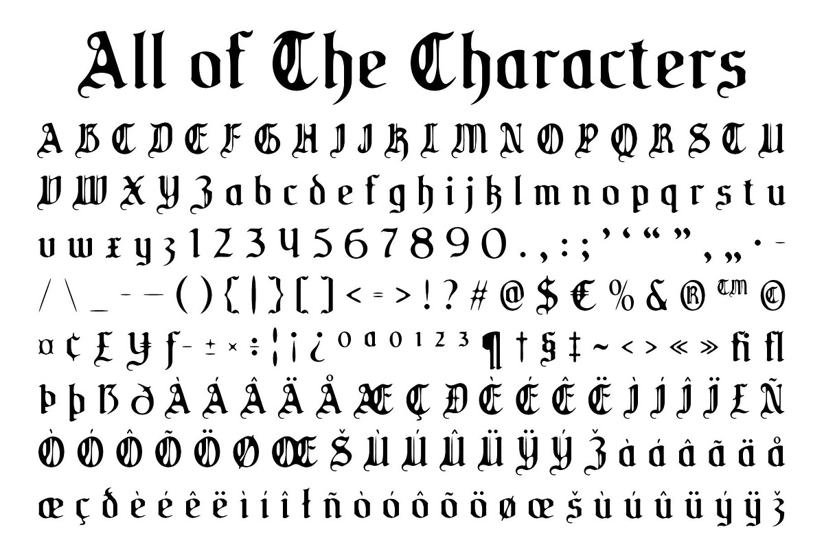 CS Rohesia Drawn, a Blackletter Font by Craft Supply Co. (Photo 8 of 8)