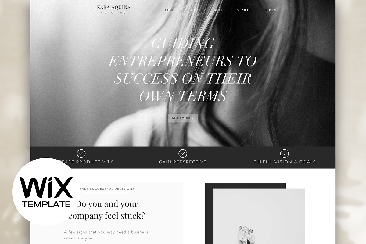 Website Template Design for Coaches, a Websites & App Template by Cosmic Design (Photo 1 of 8)