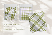 Olive abstract patterns watercolor, a Texture Illustration by YarovaArt (Thumbnail 3 of 21)