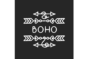 Boho Arrows Chalk White Icon