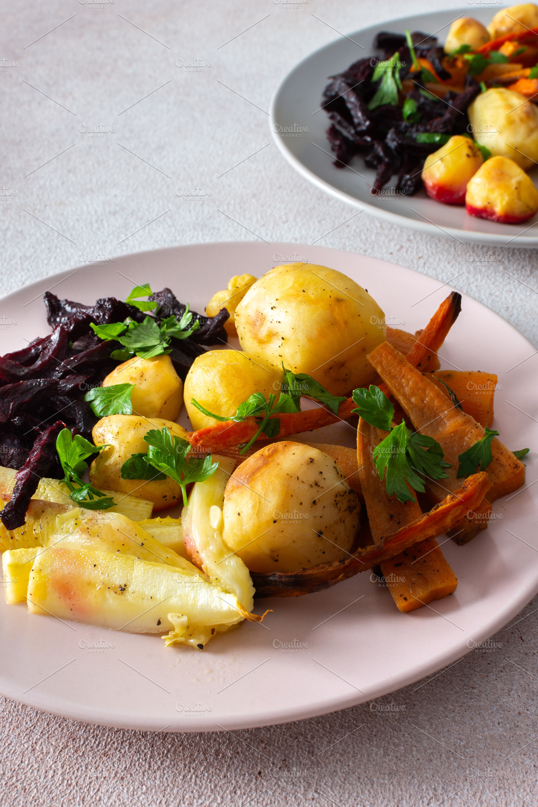 Savor a vibrant and appetizing meal, a Food & Drink Photo by Pundateam