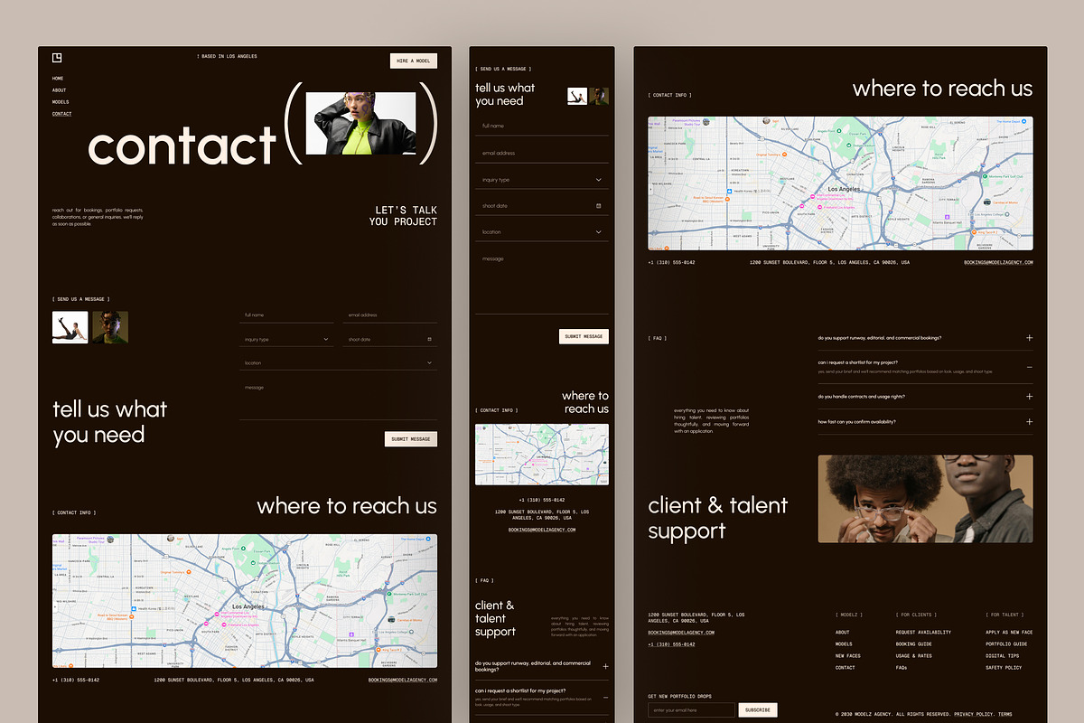 Talent & Model Agency Website UI, an UI Kit Template by peterdraw (Photo 6 of 7)