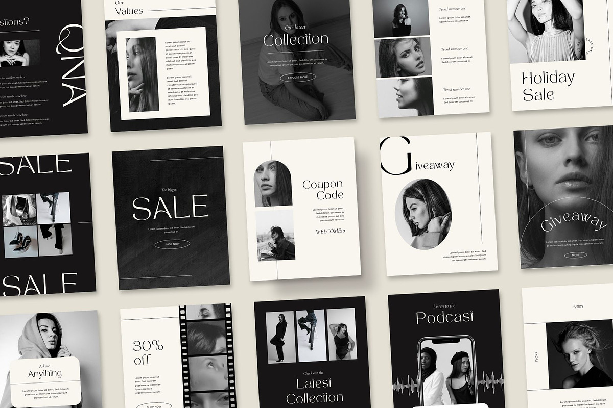 Instagram Canva Templates | Ivory, a Social Media Template by BoldNStudio (Photo 5 of 7)