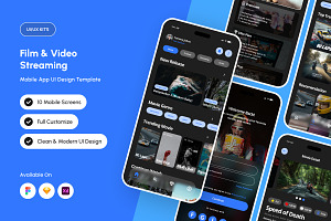 iVision – Video Streaming Mobile App, an App Template by productype1