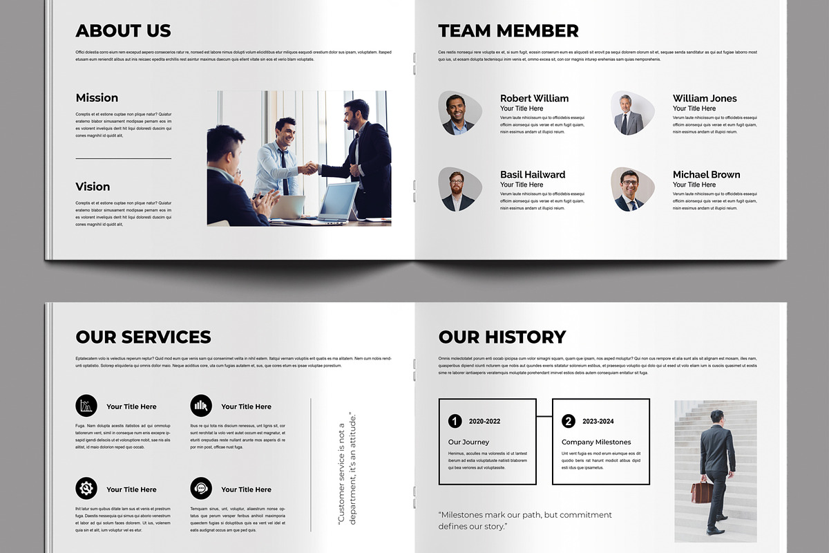 Company Profile Design Layout, a Brochure Template by MightyDesign (Photo 3 of 8)