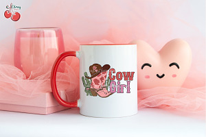 Cowgirl Boot Roses Valentines PNG