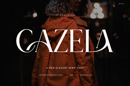 Cazela Elegant Serif Font, a Serif Font by Graphicxell
