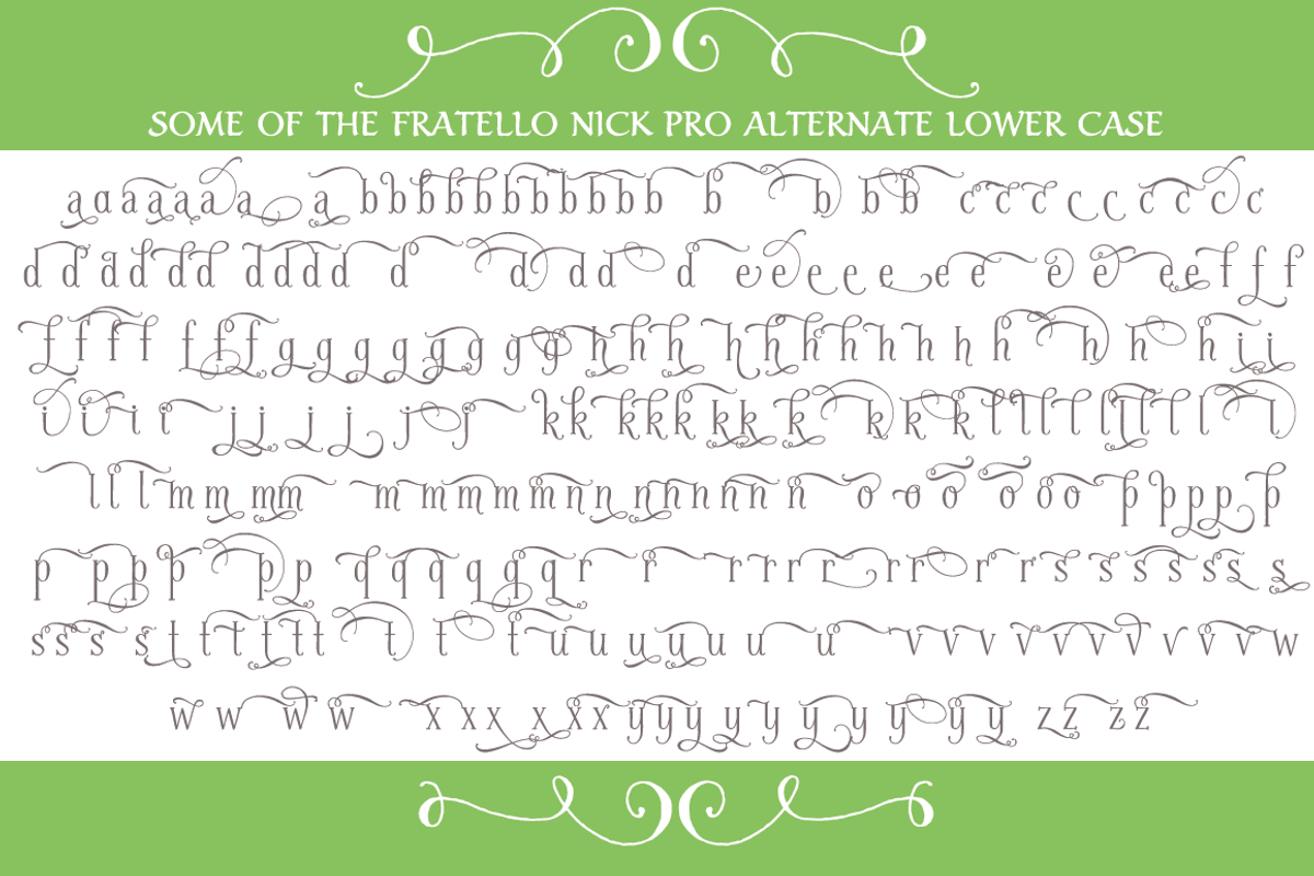 Sale-Fratello Nick Pro Font, a Font by Debi Sementelli (Photo 3 of 3)
