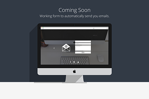 Coming Soon - Temporary HTML5 Page