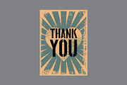 Thank You grunge vector cards set., a Background Graphic by PoPaShop (Thumbnail 4 of 9)