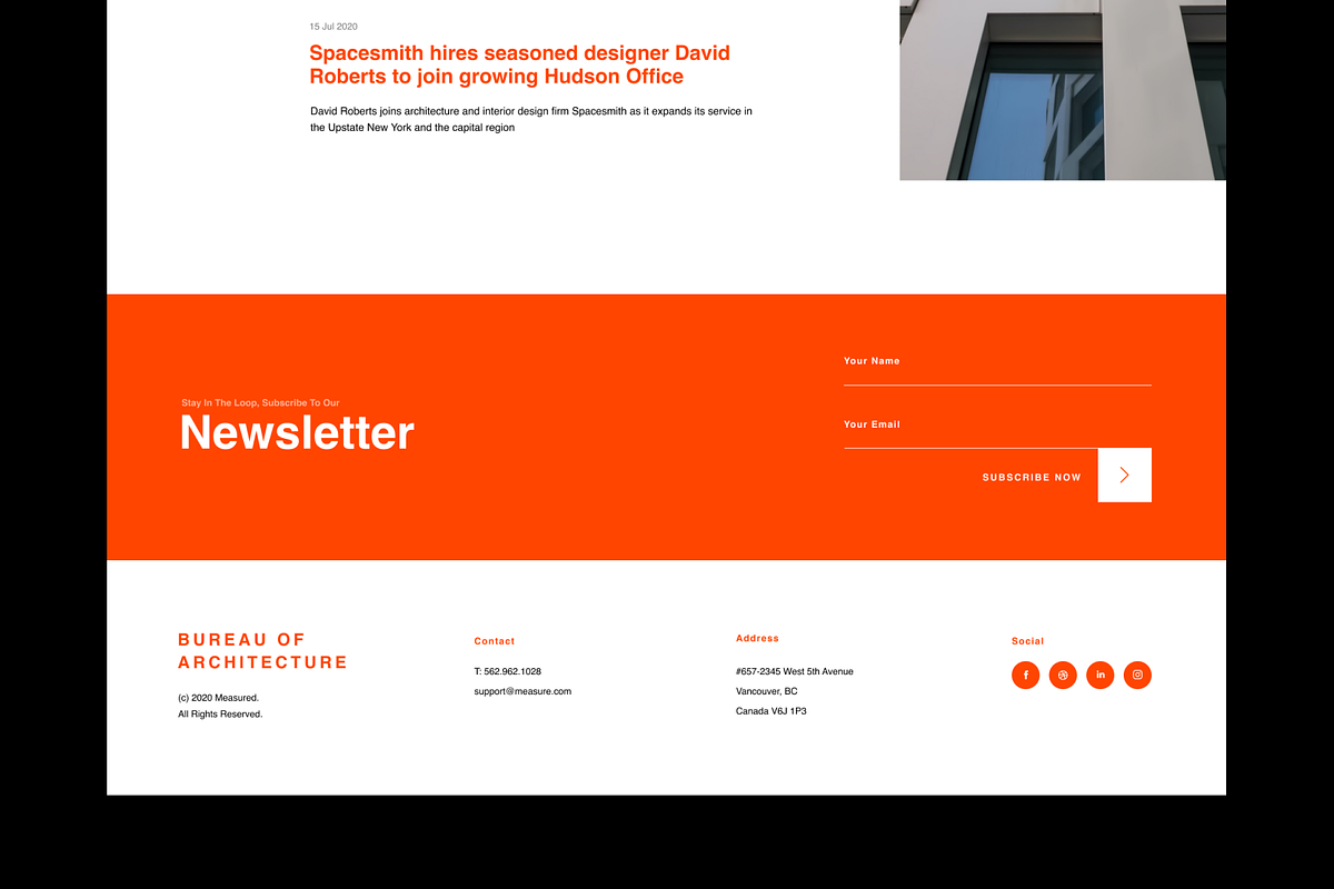 Architecture Figma&Sketch Template, a Landing Page Template by darina.vnk (Photo 3 of 6)