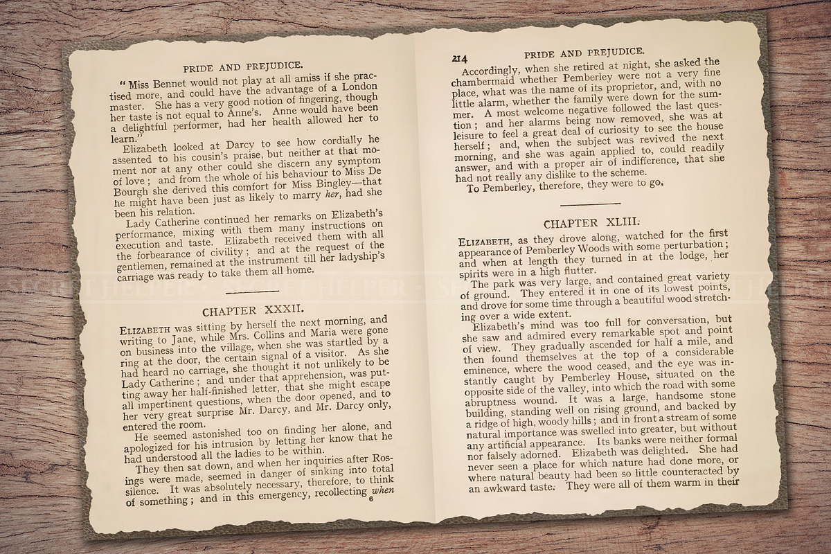 Old Book Paper (Double Page Spreads), a Texture Illustration by Secret Helper (Photo 4 of 7)