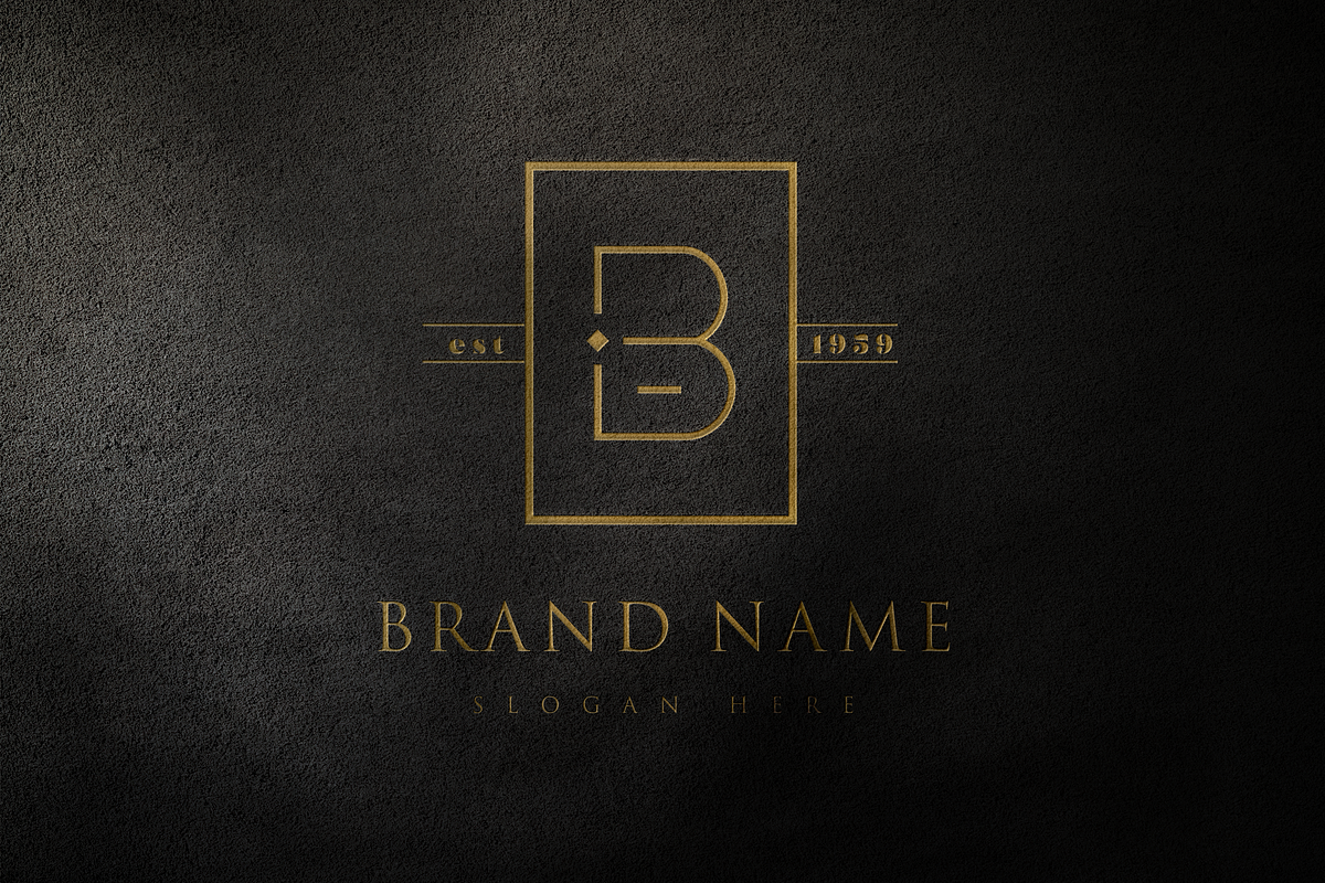 B letter MINIMAL VINTAGE LOGOS, a Branding & Logo Template by Hamed Studio (Photo 3 of 6)