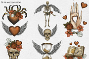 Love and Death Tattoo Symbols, an Illustration by Belusuab (Thumbnail 4 of 10)