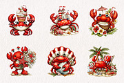 Whimsical Summer Crub Clipart, an Illustration by CreationArt (Thumbnail 7 of 7)