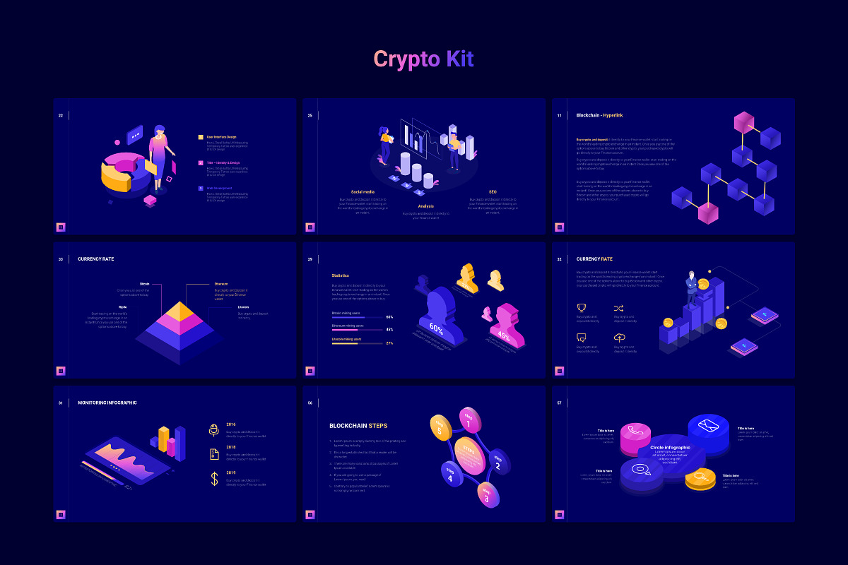 Crypto Keynote Infographic, a Presentation Template by TemplateZuu (Photo 10 of 12)