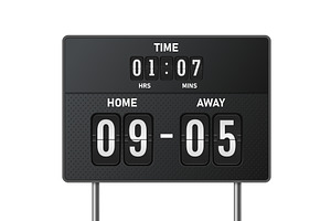 Scoreboard. Electronic sport display, a Technology Illustration by Frogella